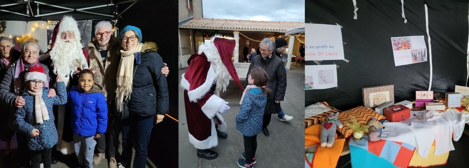 Présence au marché de Noël de l’école St Louis de Mormaison (France)