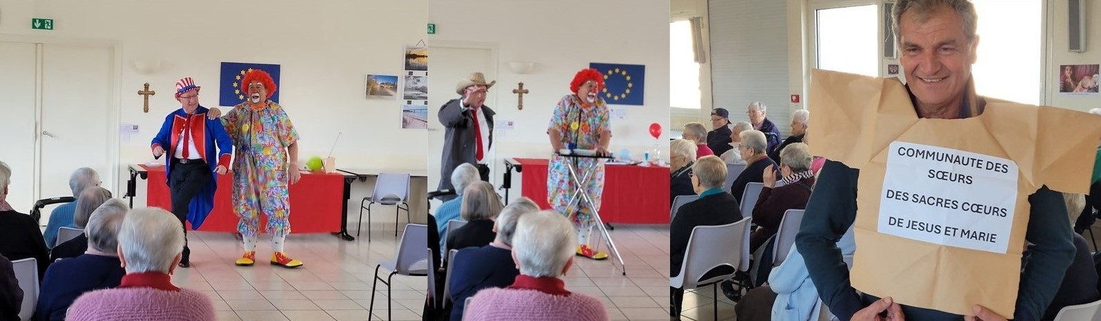 Des clowns à la Maison mère (France)